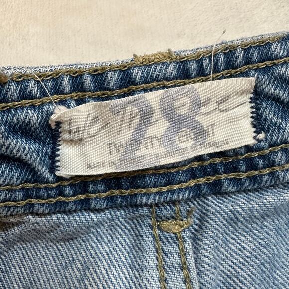 We the Free Wide Leg Cropped Jeans sz 28 Light Wash Jeans - Picture 2 of 8